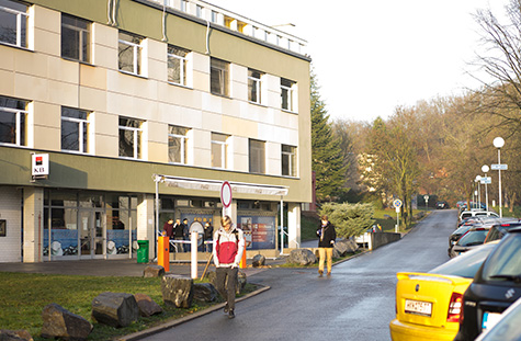 Vazbič na kolejích pod Palackého vrchem